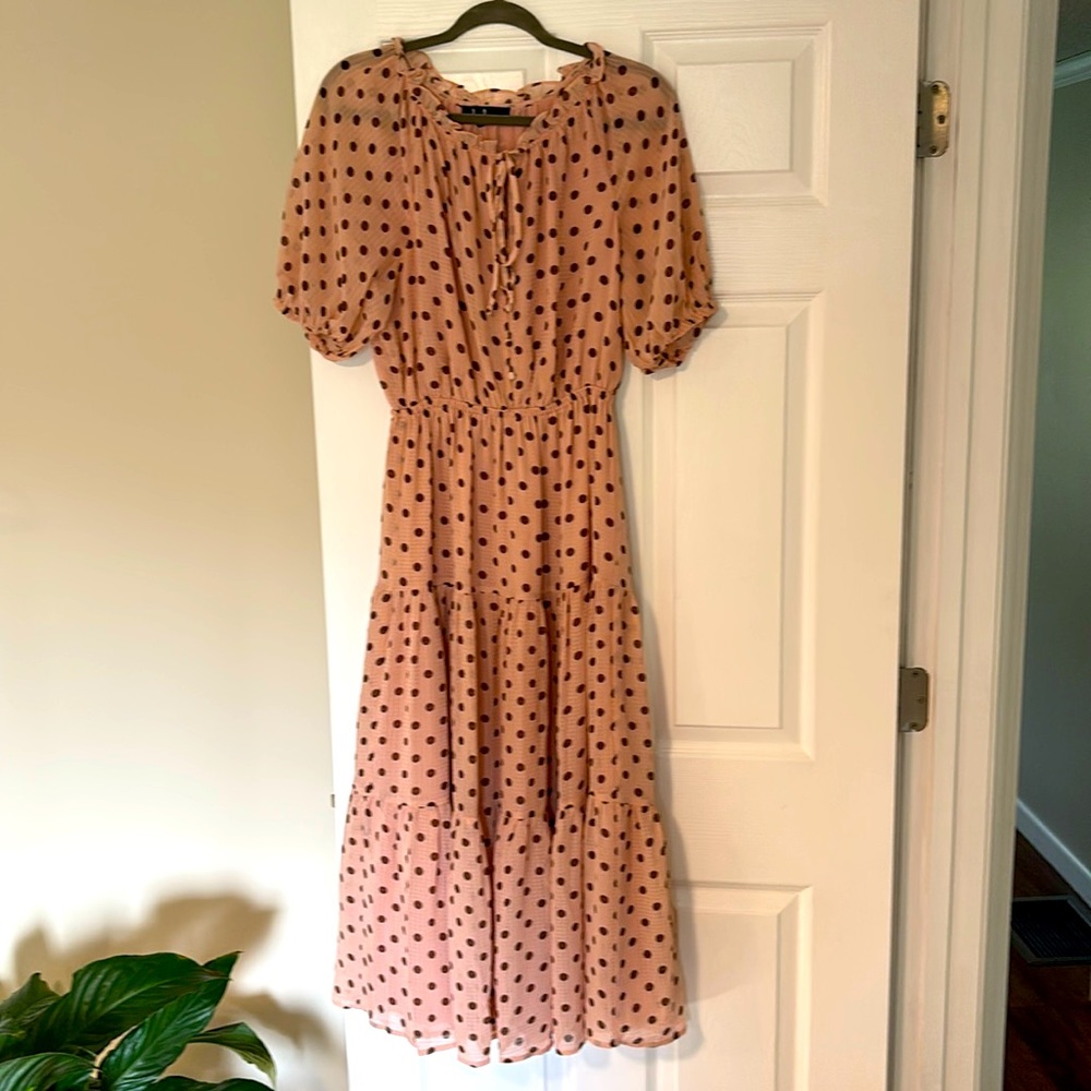 Beautiful fully lined polka dress